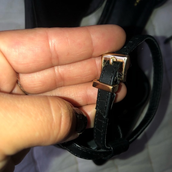 nwot Seychelles gator skin angle strap point flats - Picture 4 of 5